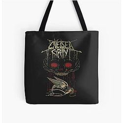 Tank Tops Chelsea Grin Blood Rain Underwaist Funny All Over Print Tote Bag