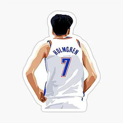 Chet Holmgren Vector Back above Waist Sticker