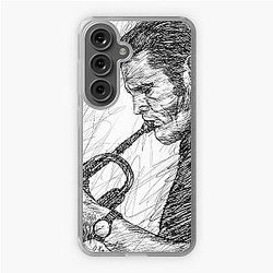 CHET BAKER ink portrait .1 Samsung Galaxy Soft Case