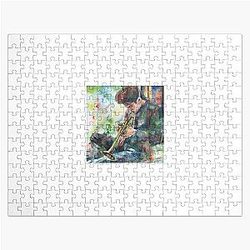 CHET BAKER watercolor portrait .1 Jigsaw Puzzle