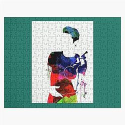 chet baker watercolor naxart studio	 Jigsaw Puzzle