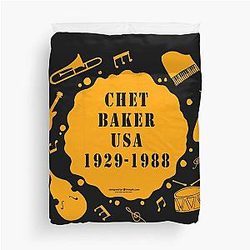 Chet Baker USA 1929 1988 Instruments Duvet Cover