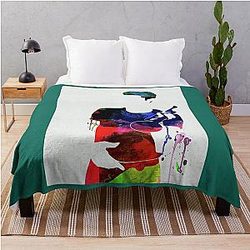 chet baker watercolor naxart studio	 Throw Blanket