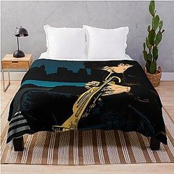 Chet Baker Jazz Poster Throw Blanket