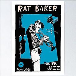 chet baker jazz rat Poster