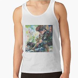 CHET BAKER watercolor portrait .1 Tank Top