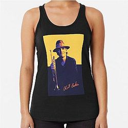 Chet Baker Poster Racerback Tank Top