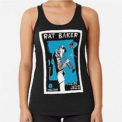 chet baker jazz rat Racerback Tank Top