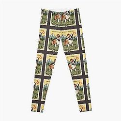 My Funny Valentine Bulldog Puppy Jazz Singer Chet Baker Leggings