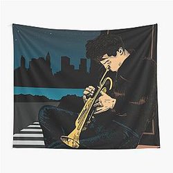 Chet Baker Jazz Poster Tapestry