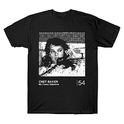 My Funny Valentine Portrait Tee LA 1506 Chet Baker T-Shirts
