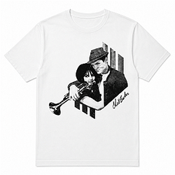 Jazz Duo Portrait Tee LA 1506 Chet Baker T-Shirts
