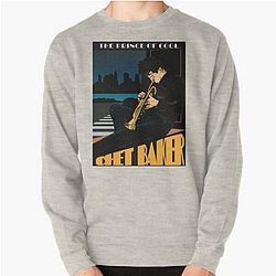 Chet Baker Jazz Poster Pullover Sweatshirt