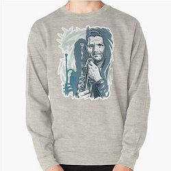 Chet Baker - An illustration by Paul Cemmick Pullover Sweatshirt