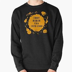 Chet Baker USA 1929 1988 Instruments Pullover Sweatshirt