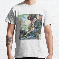 CHET BAKER watercolor portrait .1 Classic T-Shirt