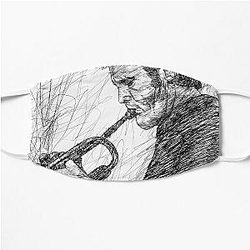 CHET BAKER ink portrait .1 Flat Mask