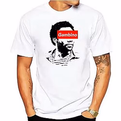 Childish Gambino T-shirt – Minimalist Profile Line Art