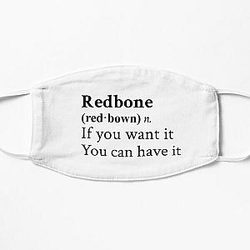 Redbone by Childish Gambino Motivational Quote Flat Mask RB1211