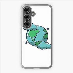 Blue Earth in Clouds Samsung Galaxy Soft Case