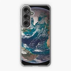 A full view of Earth showing global data for land surface, polar sea ice, and chlorophyll. Samsung Galaxy Soft Case
