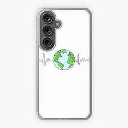 Earth heart beat Illustration, Earth pulse, Mother Earth Samsung Galaxy Soft Case