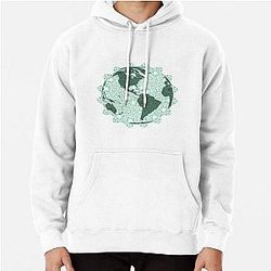 mandala floral earth art Pullover Hoodie
