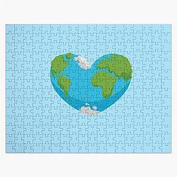 Heart-shaped earth Jigsaw Puzzle