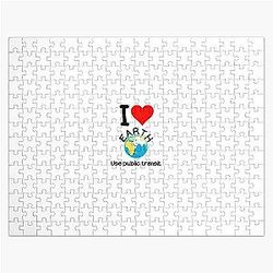 I love earth use public transit Jigsaw Puzzle