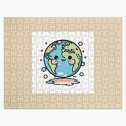 Cute earth planet colorful  Jigsaw Puzzle