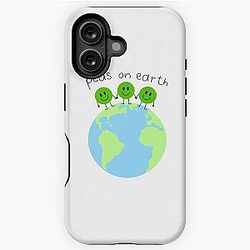 Peas On Earth iPhone Tough Case