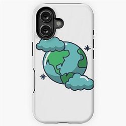 Blue Earth in Clouds iPhone Tough Case
