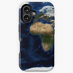 Map Of The World - A view of the Earth iPhone Tough Case