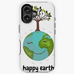 Happy Earth iPhone Tough Case