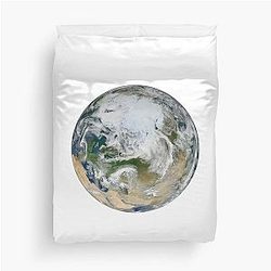Terra - Cool Space Planet Astronomy Geek Duvet Cover