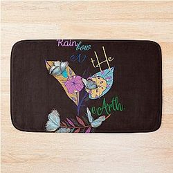 Rainbow  on the earth Bath Mat