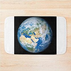 Earth from space, artwork (C0089271) Bath Mat
