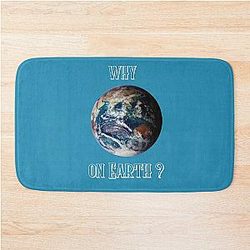 Why on Earth for geography and jokes lovers  Bath Mat