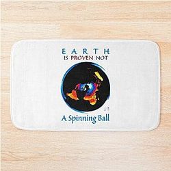 Earth Proven Not A Spinning Ball Bath Mat