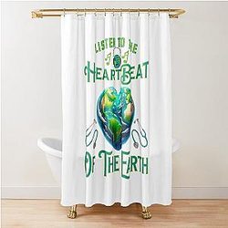 Earth Day Heartbeat Of The Earth Shower Curtain