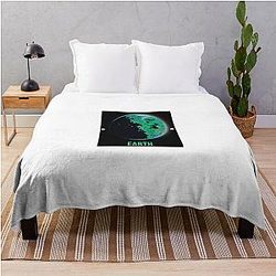 Planet Earth Throw Blanket