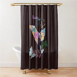 Rainbow  on the earth Shower Curtain