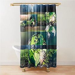 Earth Shower Curtain