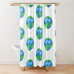 Earth Shower Curtain