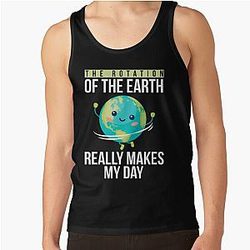 Funny Science Teacher Quote Rotation of the Earth Day Funny Gift Tank Top