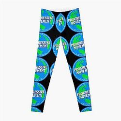 PMD00580 Progressive Movement Designs Earth shows you support progressive policy goals as a global movement progressive Democrats Independents and Bernie Sanders supporters Leggings