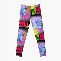 SAVE THE EARTH LIVABLE WORLD Leggings