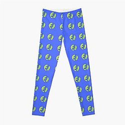 Cartoon Earth Pattern Leggings