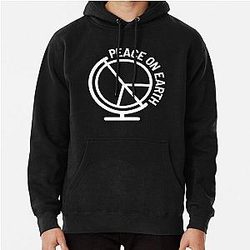 Peace On Earth Freedom Sign On A Globe World Peace Demo Gift  Pullover Hoodie