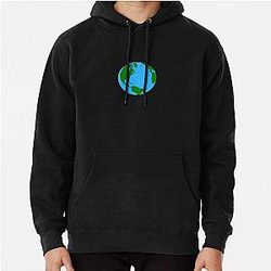 Planet Earth Clock Pullover Hoodie